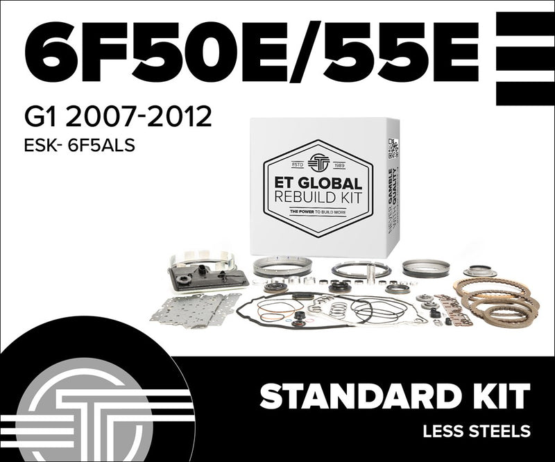 6F50/55E G1 - FORD - 2007-2012 - STANDARD KIT (L/STEELS)